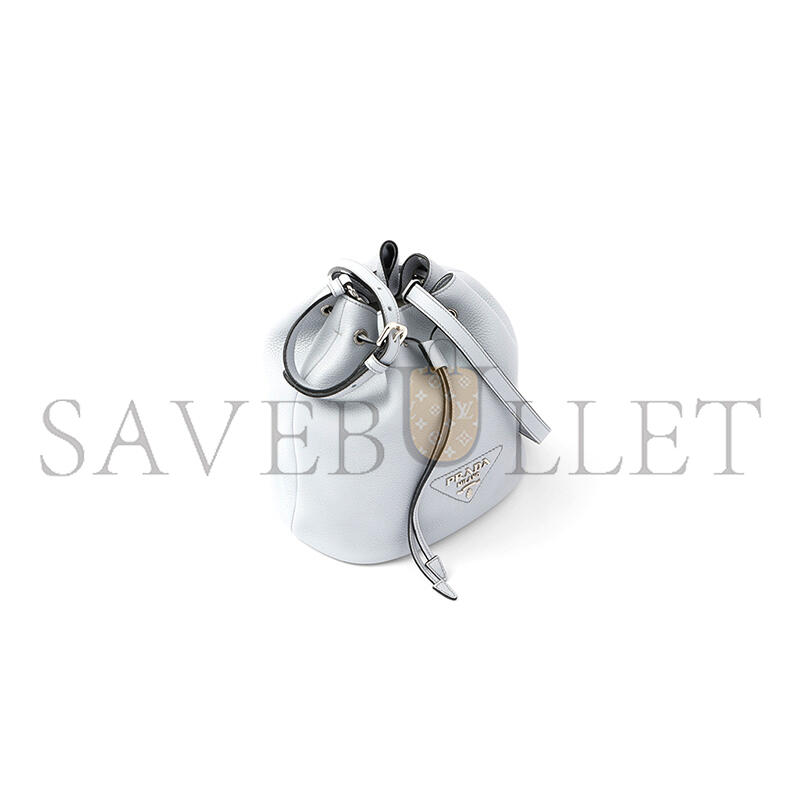 Pra*a leather bucket shoulder bag crossbody bag regular women